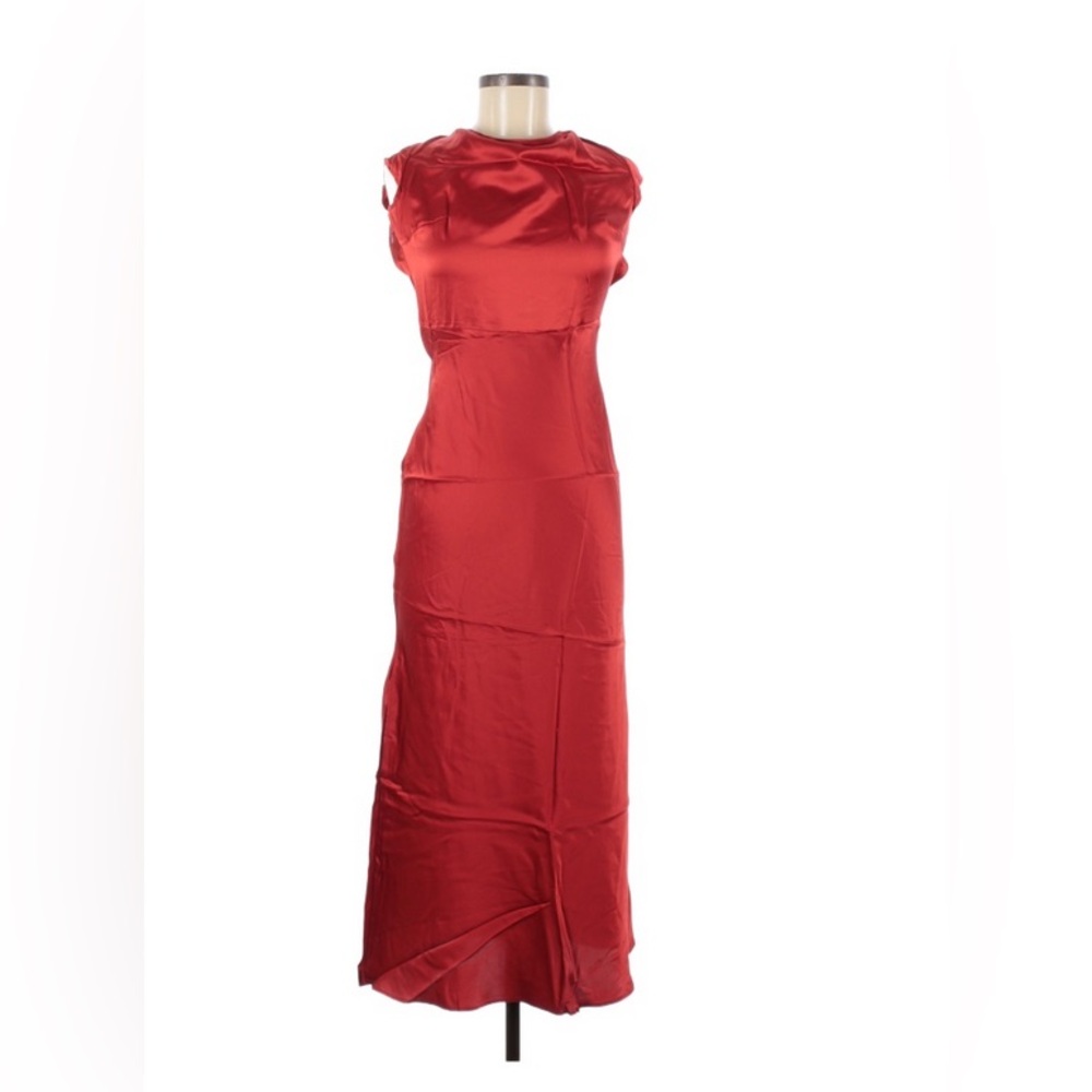 Silk Maison - Red Dress - 100% Silk
